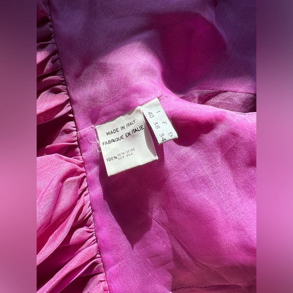 Complice by Dolce & Gabbana 1990s Silk Babydoll Top with High Waisted Shorts - Picture 8 of 14